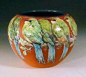 Bee Eaters Vase
