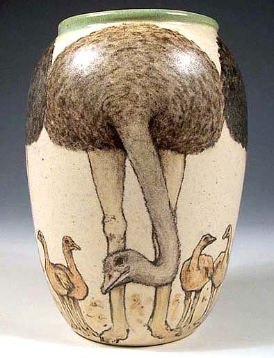 Ostrich Vase